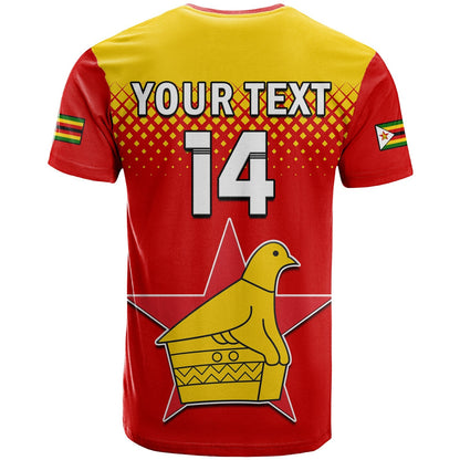 Custom Zimbabwe Cricket T-Shirt The Chevrons ODI Style Graphic Tee