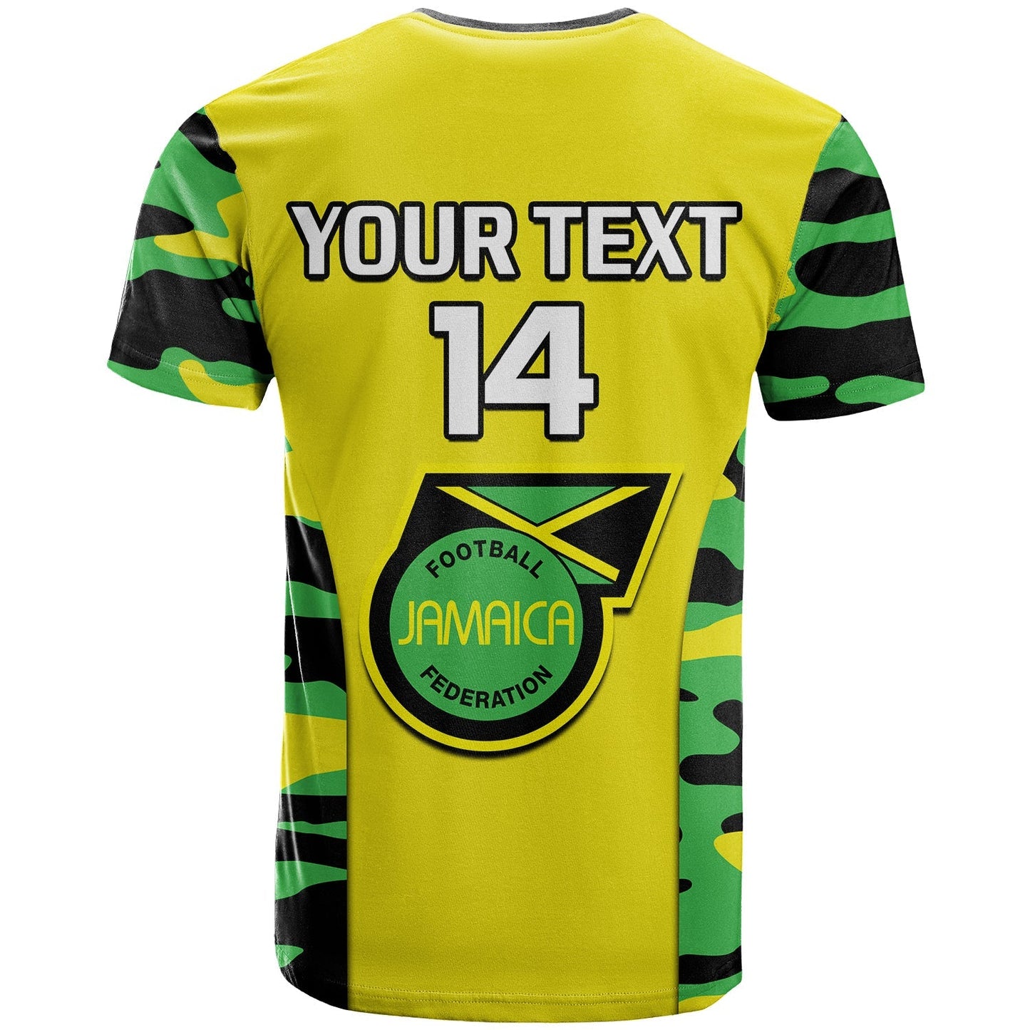 Custom Jamaica Football T-Shirt Reggae Girlz Cup Of Nations Ver.02 Graphic Tee