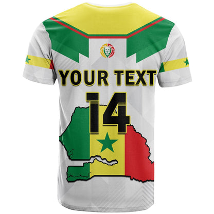 Custom Senegal Football T-Shirt Champions WC 2022 Graphic Tee