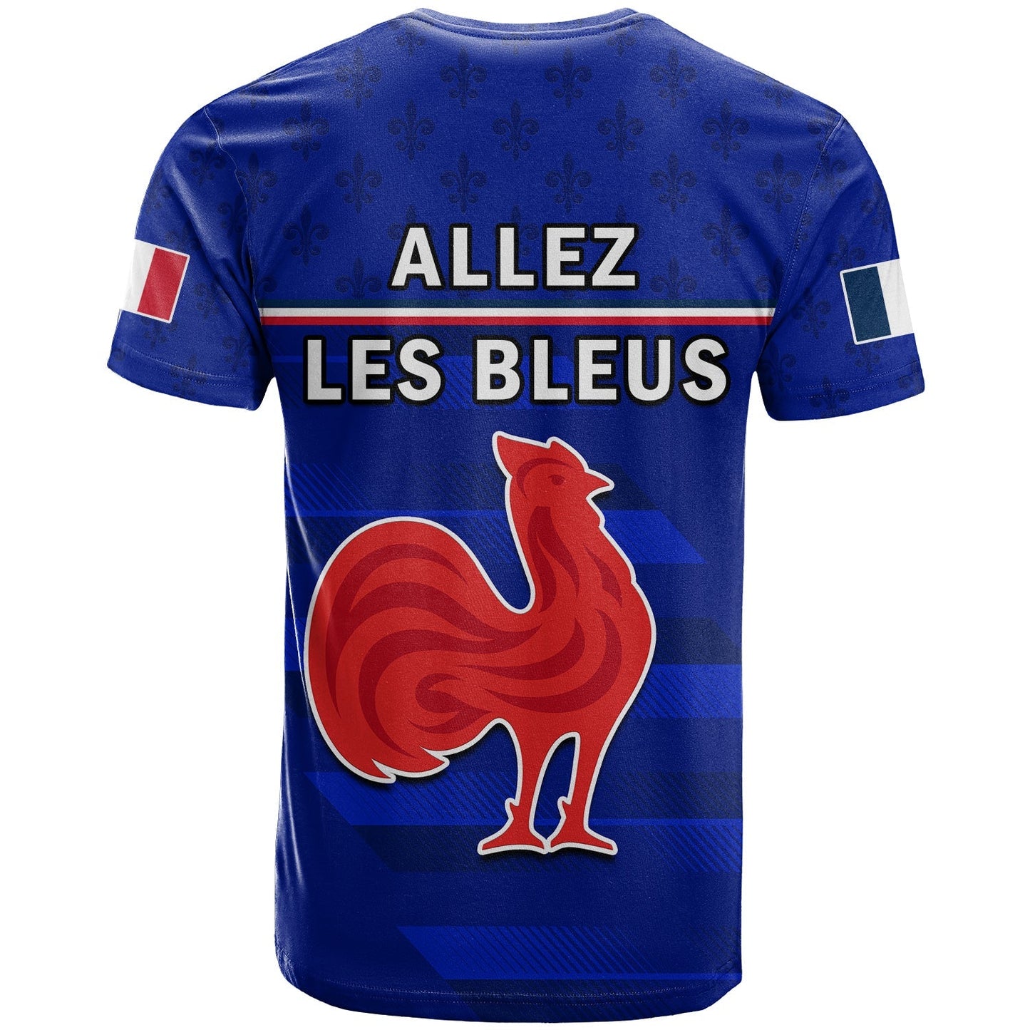 France Rugby T-Shirt Outgoing Tour Allez Les Bleus Graphic Tee