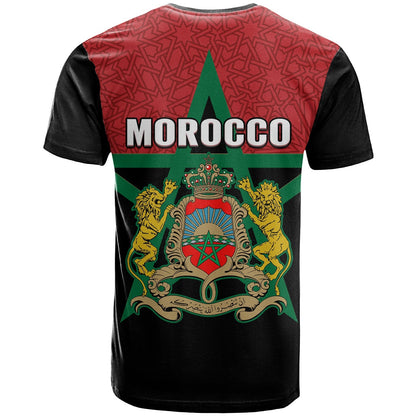 Morocco Western Sahara T-Shirt Map Black Moroccan Is Always In My Heart Graphic Tee