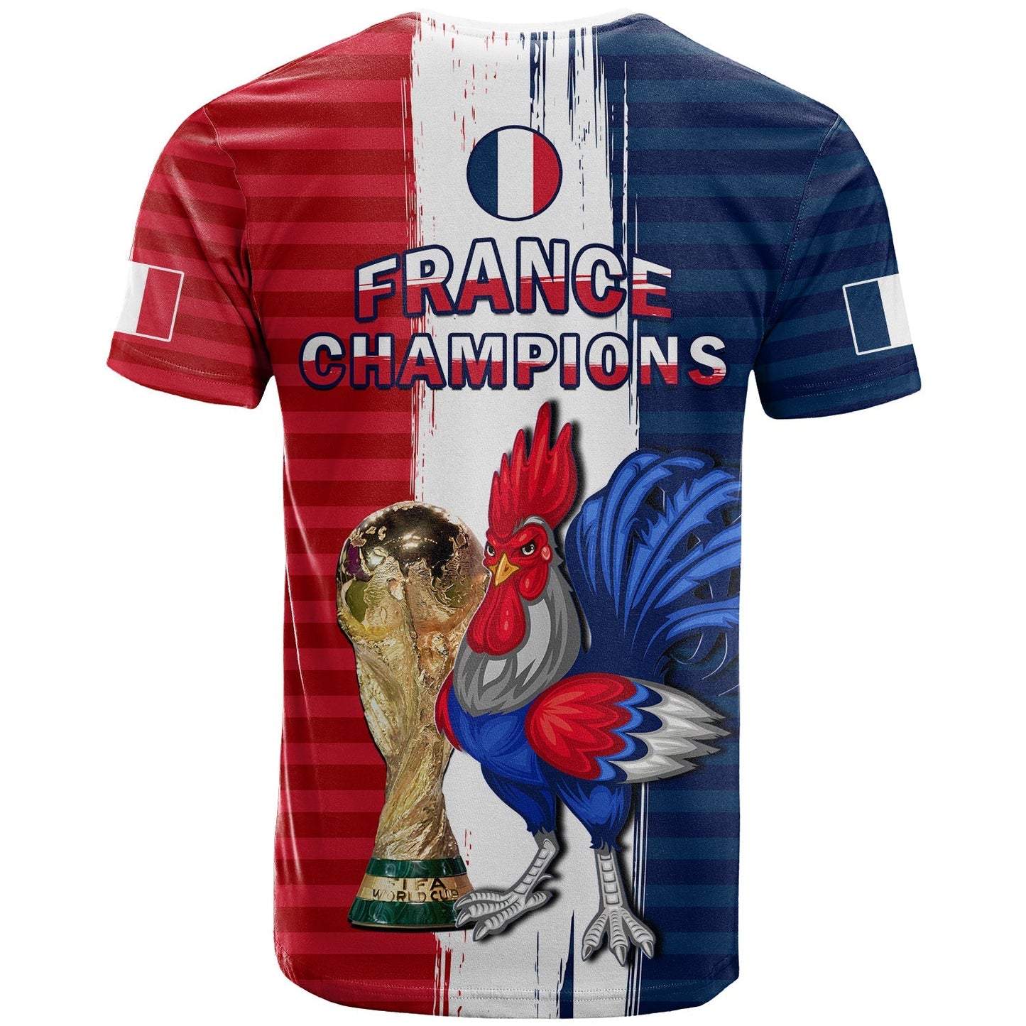 France Football T-Shirt Les Bleus Champions World Cup 2022 Graphic Tee
