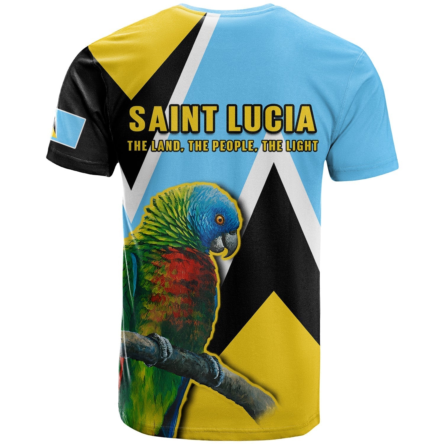 Saint Lucia T-Shirt Saint Lucian Parrot Simple Style Graphic Tee