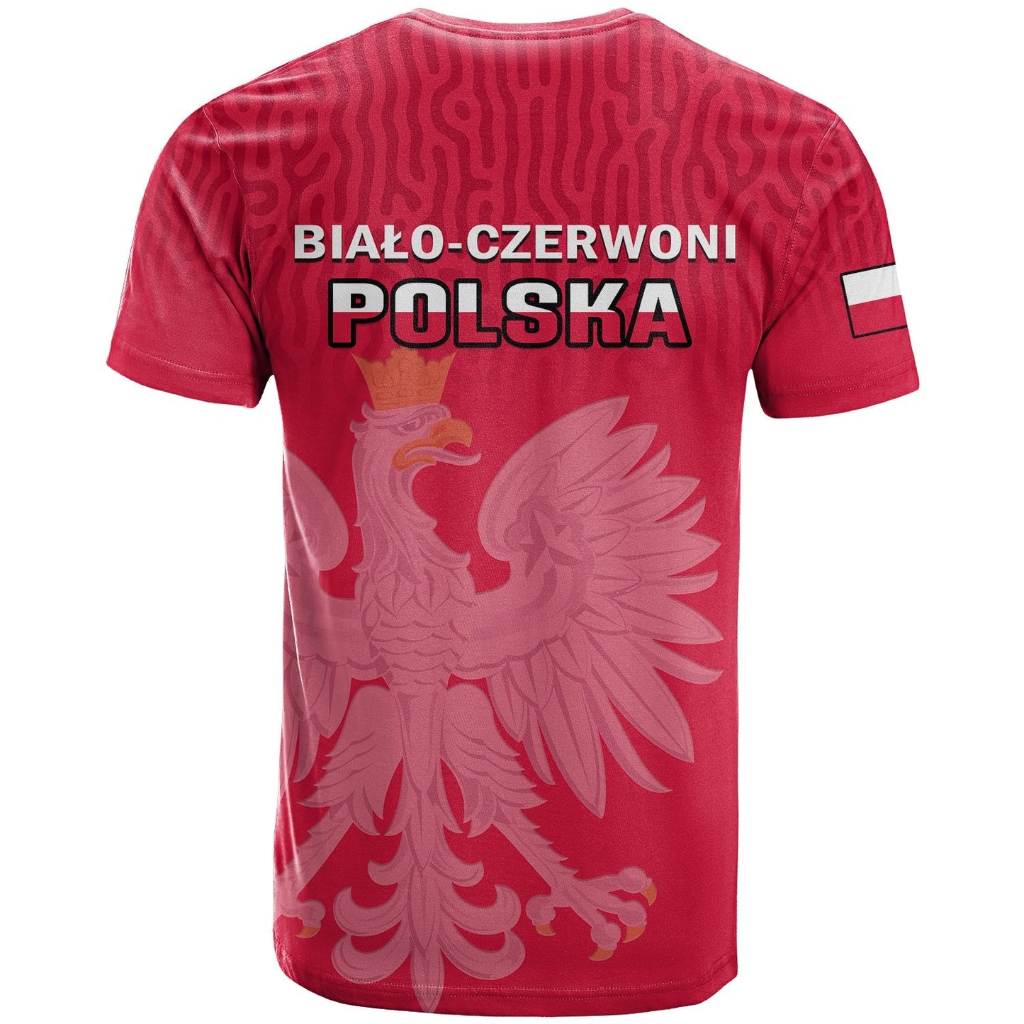 Poland Football T-Shirt Polska World Cup 2022 Red Graphic Tee
