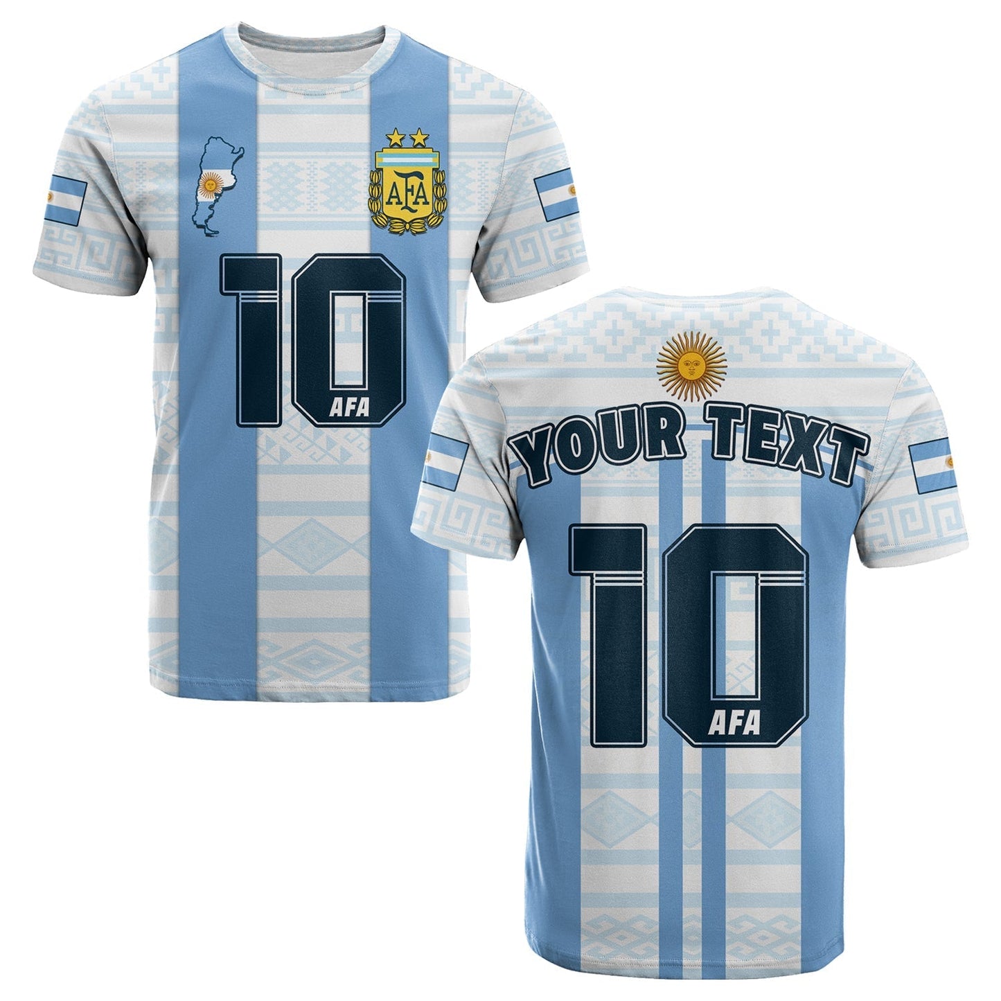 Custom Argentina T-Shirt Football 2022 Vamos La Albiceleste Graphic Tee