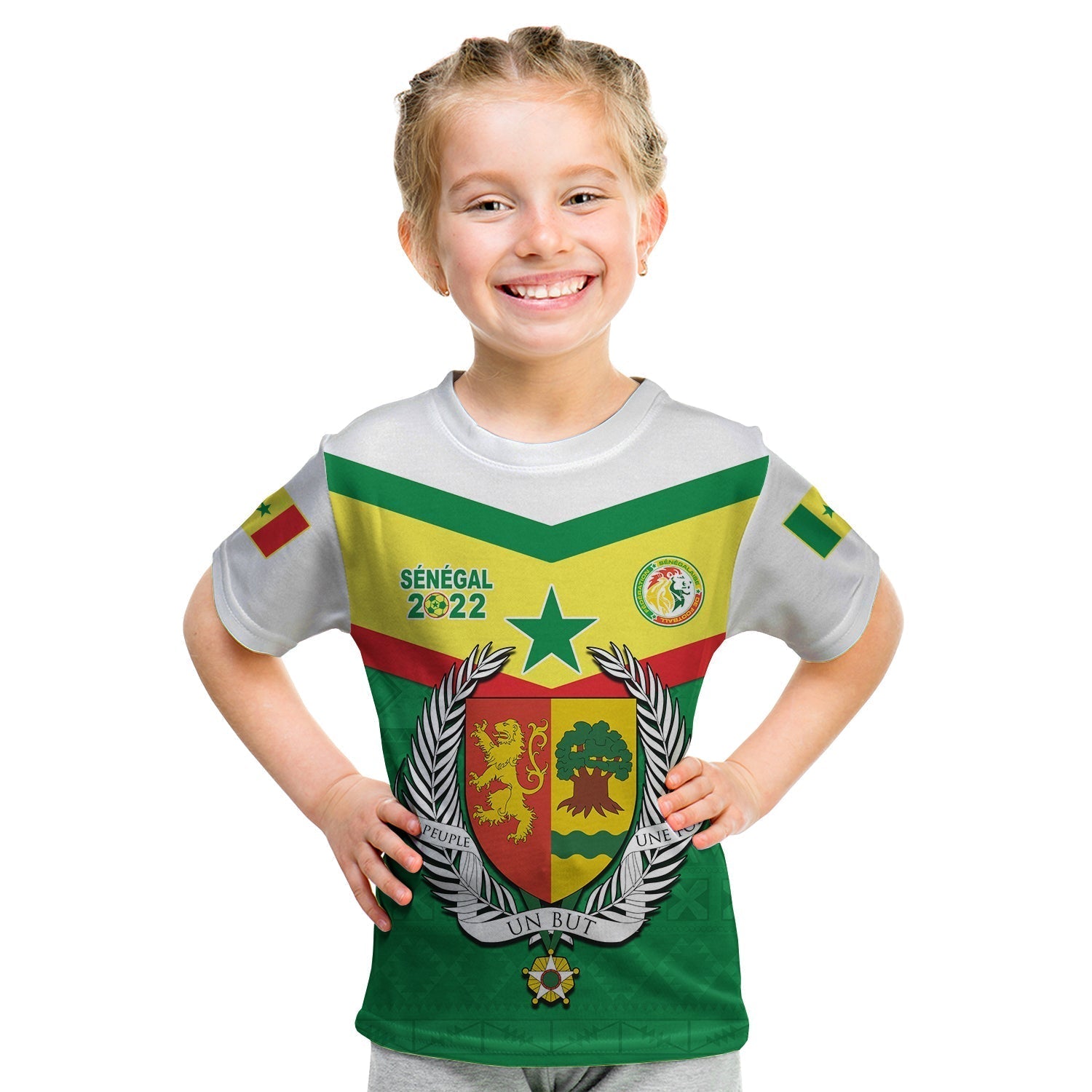 Senegal 2022 Sporty T-Shirt Lions of Teranga Proud Football Graphic Tee