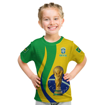 Brazil Football Champions T-Shirt Selecao Style Vibe Graphic Tee
