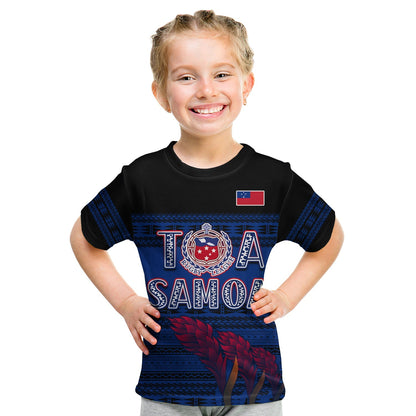 Toa Samoa Rugby T-Shirt Uso Aso Uma Go Champions Blue Graphic Tee