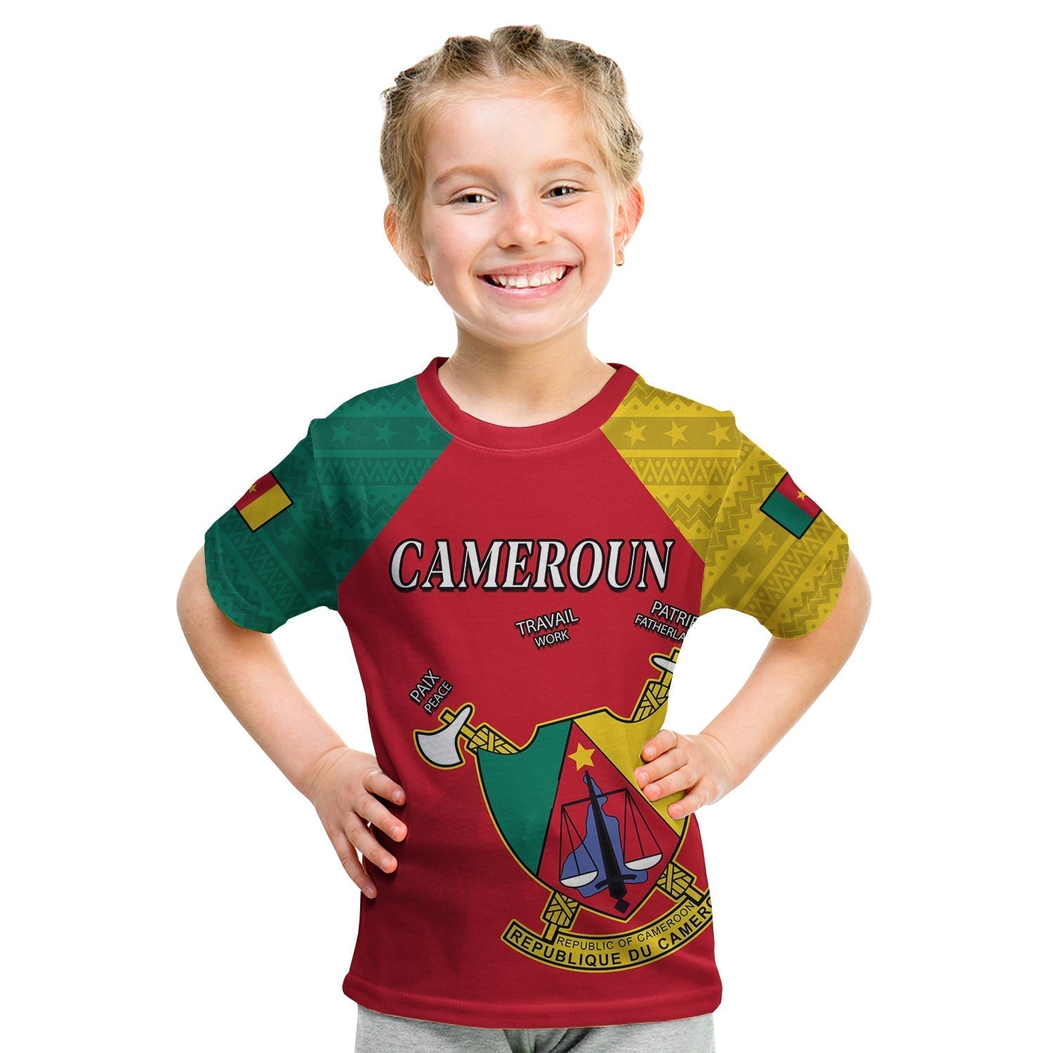 Cameroon T-Shirt Independence Day Cameroonians Pattern Graphic Tee