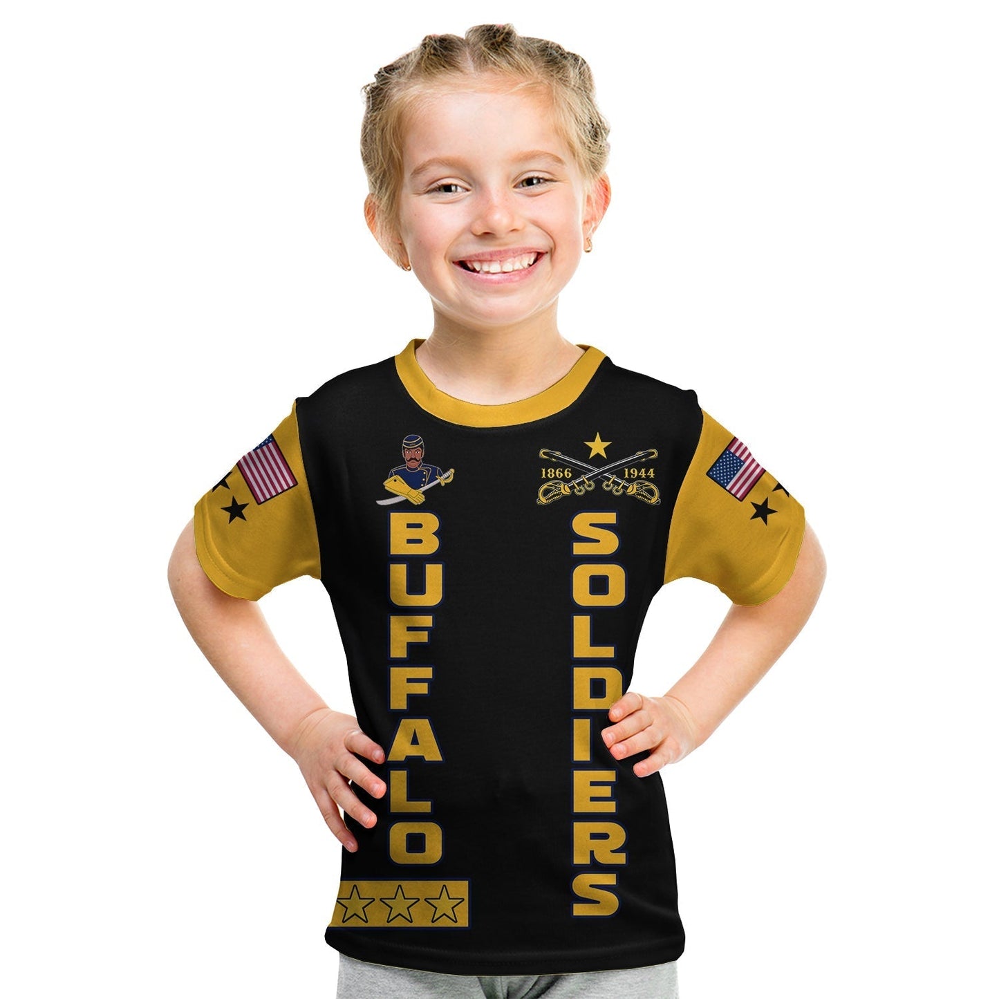 Custom Buffalo Soldiers T-Shirt BSMC Club Adore Motorcycle Graphic Tee