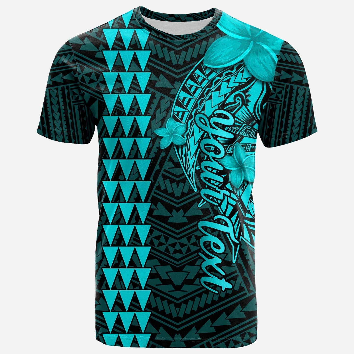 Custom Hawaii T-Shirt Kakau Kanaka Maoli Combine Polynesian Shark Ver.04 Graphic Tee