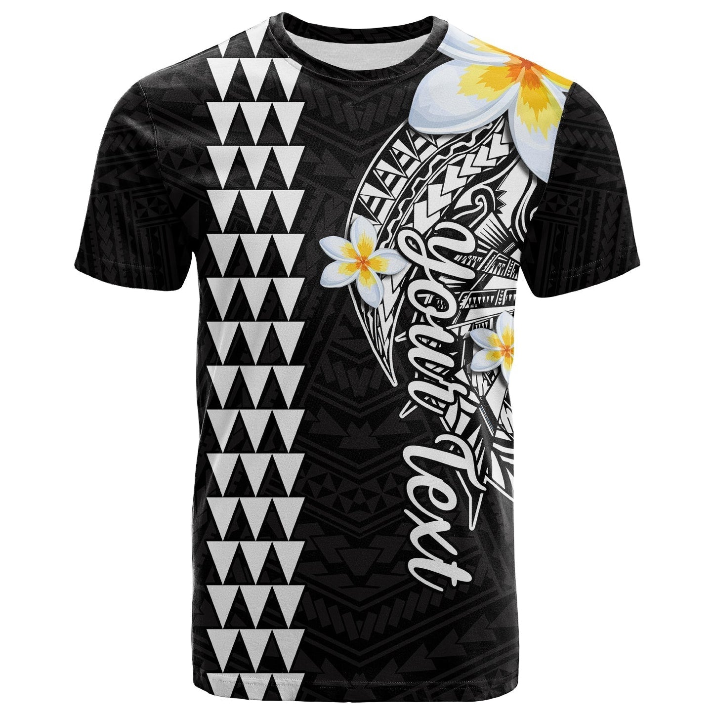 Custom Hawaii T-Shirt Kakau Kanaka Maoli Combine Polynesian Shark Ver.07 Graphic Tee