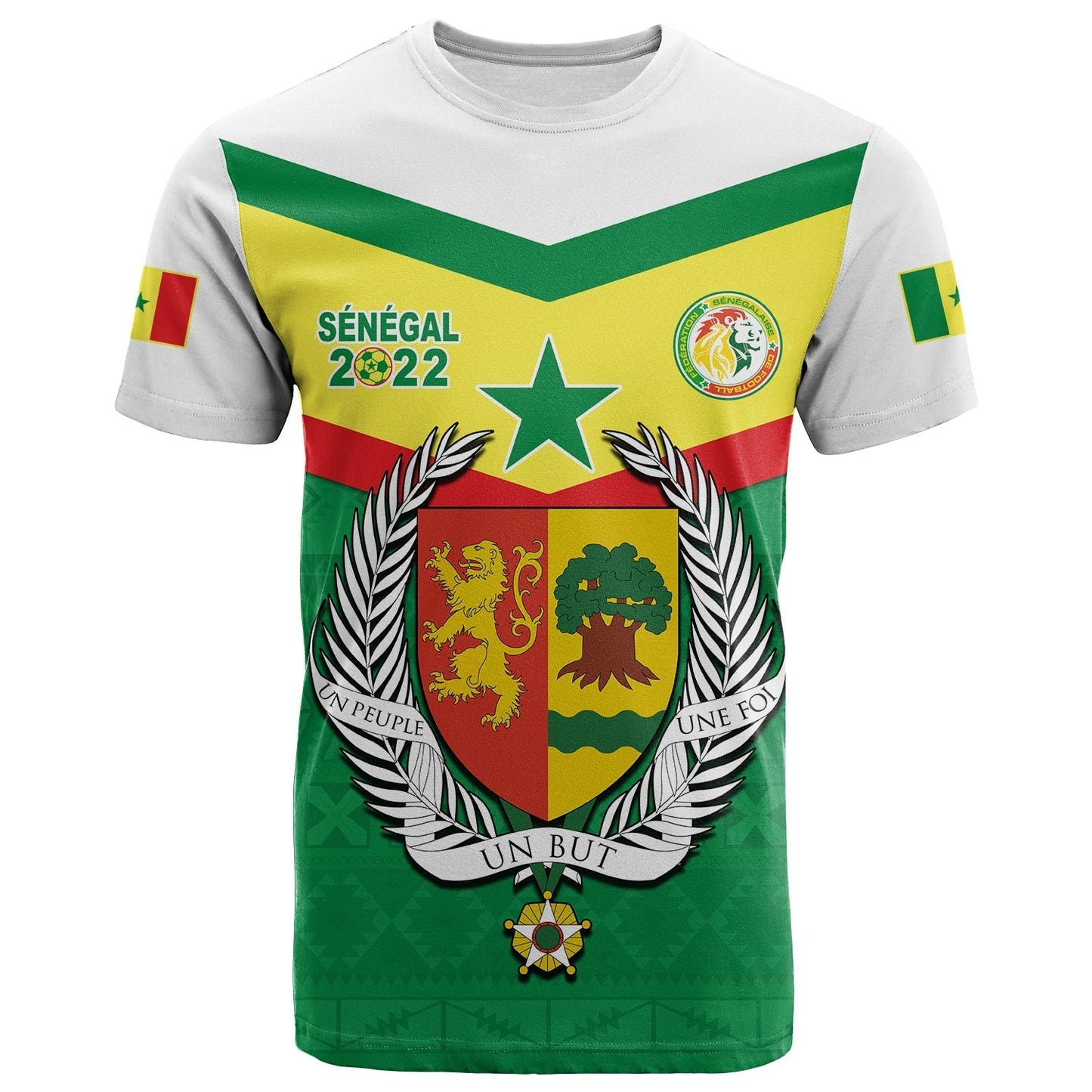 Senegal 2022 Sporty T-Shirt Lions of Teranga Proud Football Graphic Tee