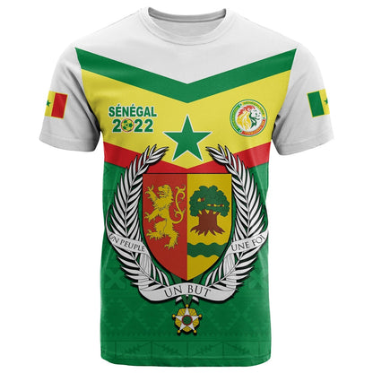 Senegal 2022 Sporty T-Shirt Lions of Teranga Proud Football Graphic Tee