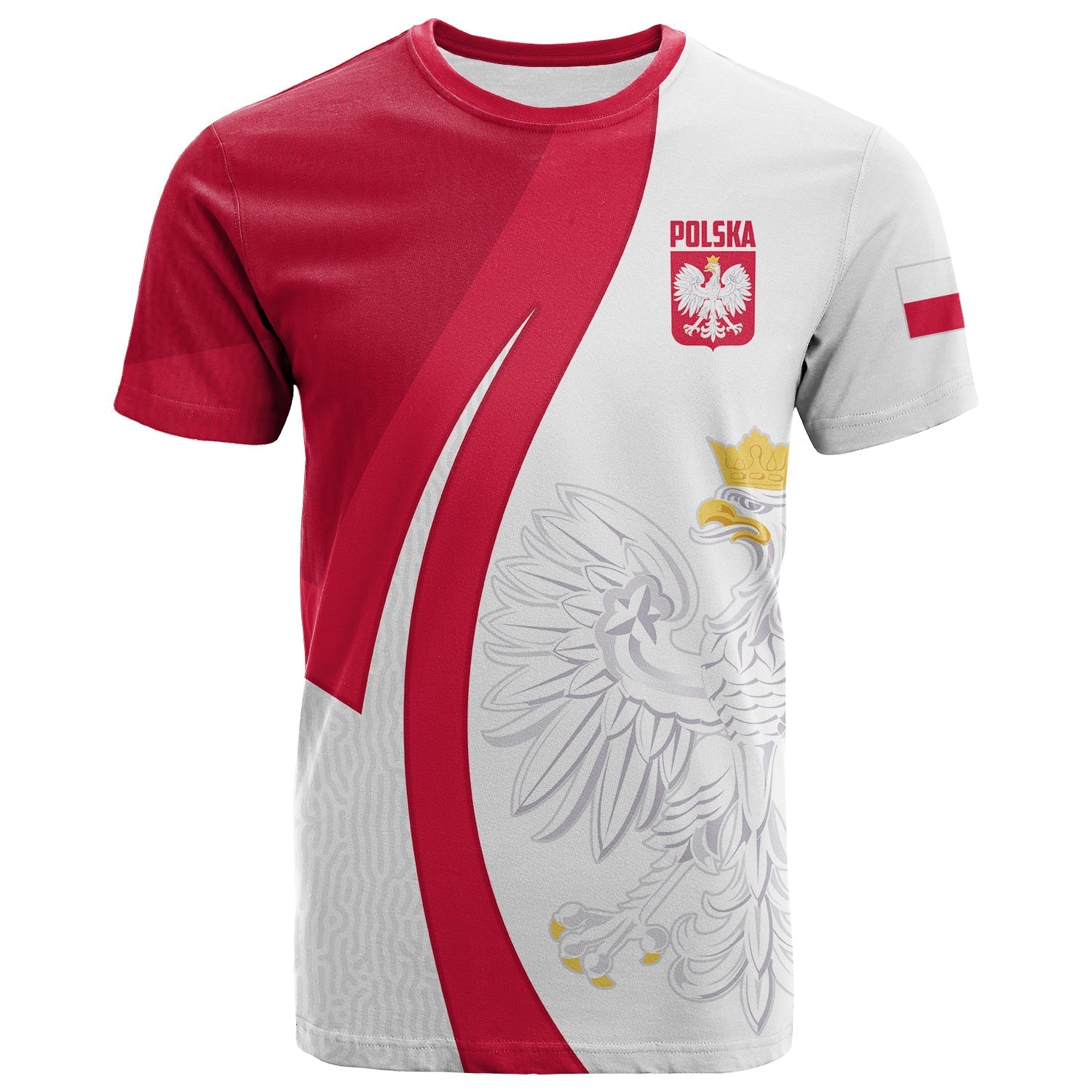 Custom Poland Football T-Shirt Come On Biao Czerwoni Soccer Polski Champions World Cup Graphic Tee