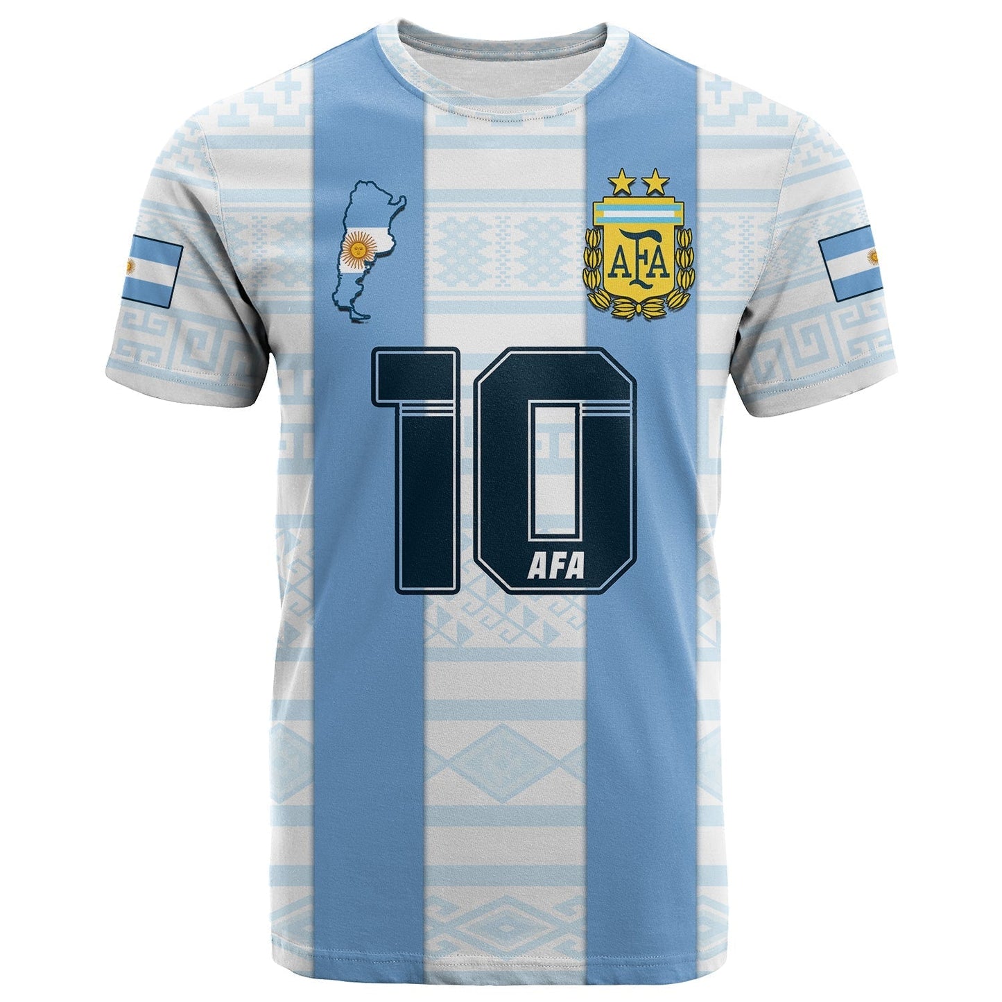 Custom Argentina T-Shirt Football 2022 Vamos La Albiceleste Graphic Tee