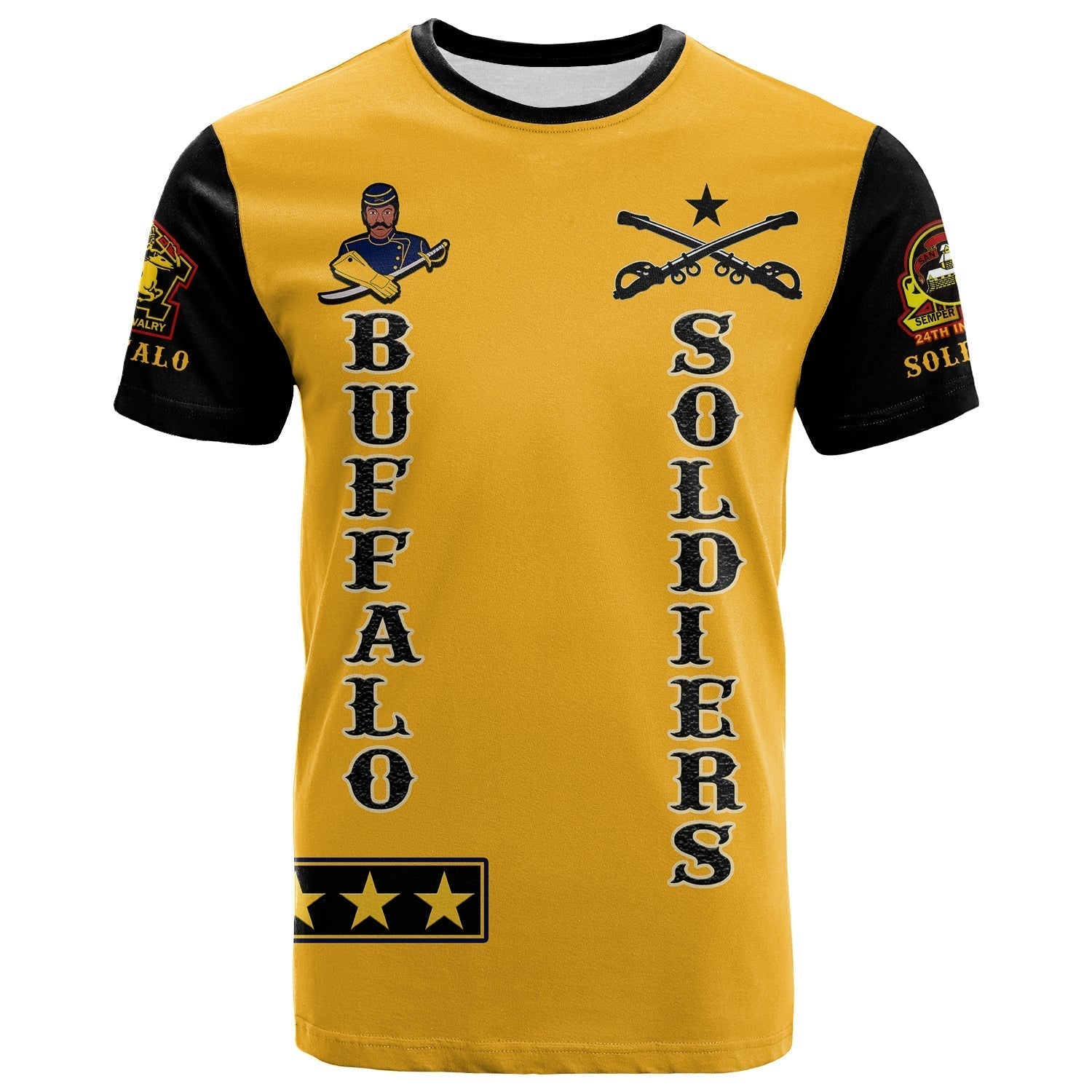 Buffalo Soldiers T-Shirt Motorcycle BSMC Club Graphic Tee