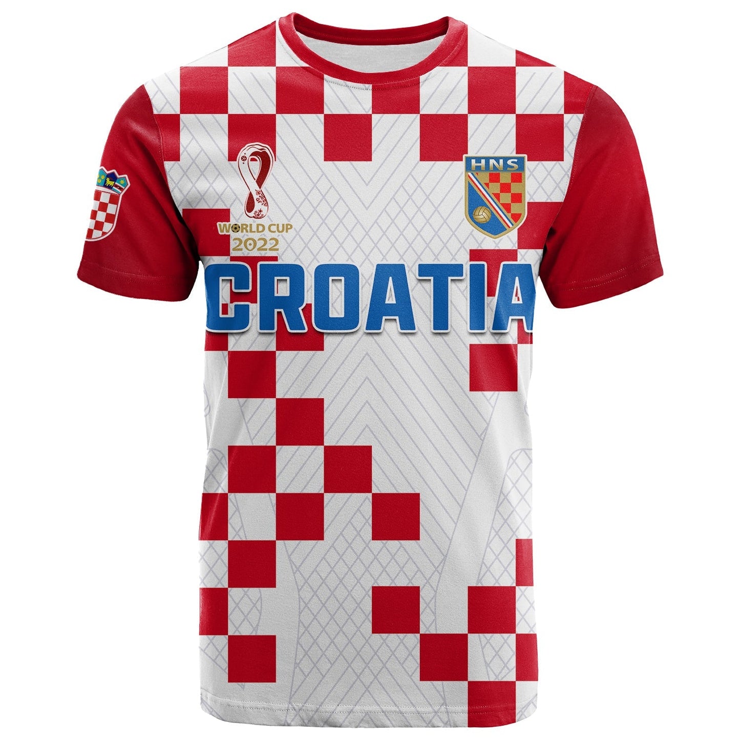 Custom Croatia Football T-Shirt Vatreni Hrvatska Champions 2022 World Cup Graphic Tee