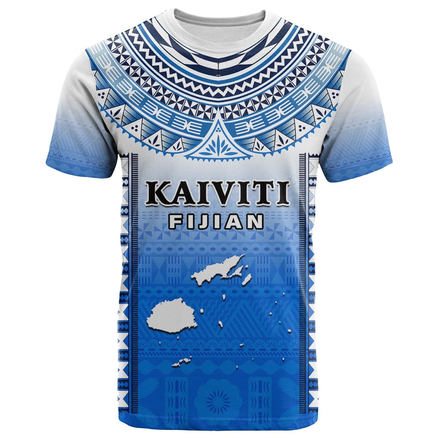 Fiji T-Shirt Kaiviti Fijian Special Tapa Pattern Graphic Tee