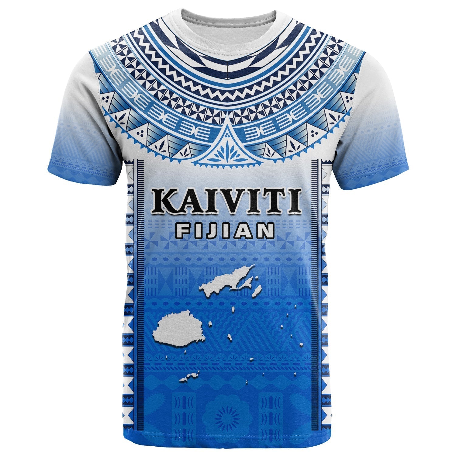 Fiji T-Shirt Kaiviti Fijian Special Tapa Pattern Graphic Tee