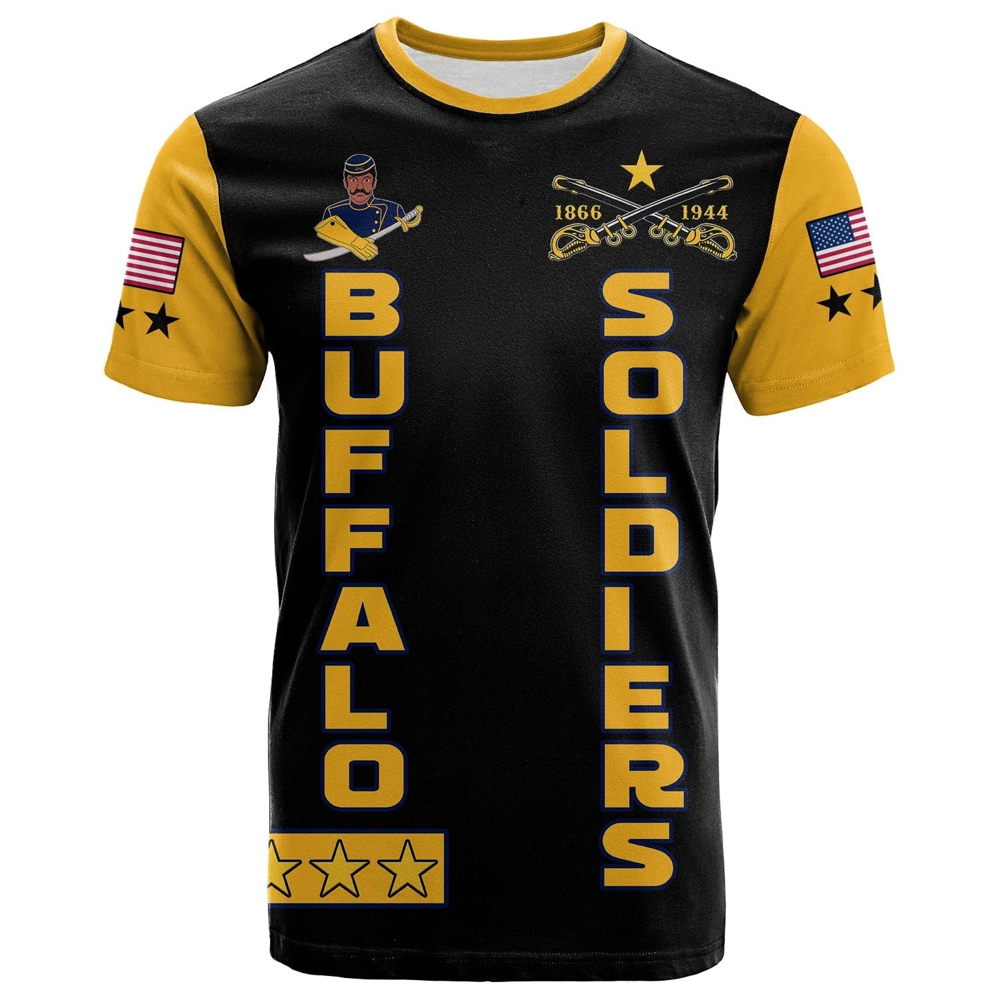 Custom Buffalo Soldiers T-Shirt BSMC Club Adore Motorcycle Graphic Tee