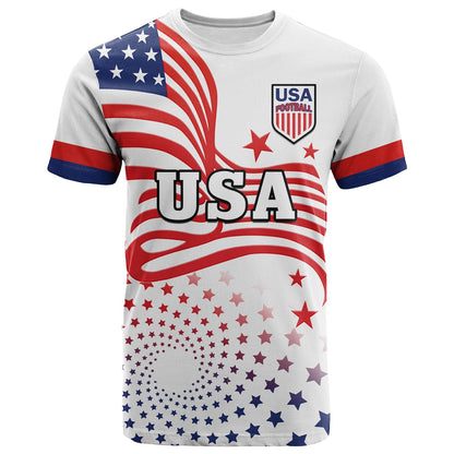 Custom United States Football T-Shirt The Yanks USA World Cup 2022 Graphic Tee