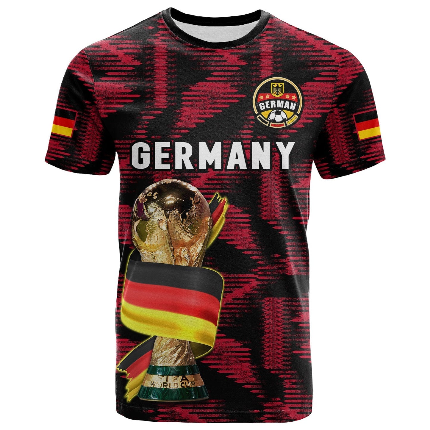Custom Germany Football T-Shirt World Cup 2022 Champions Graphic Tee