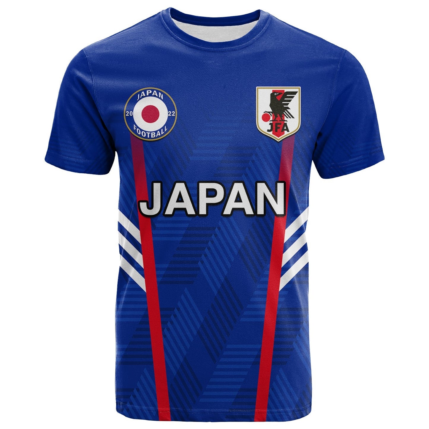 Japan Football T-Shirt Samurai Blue World Cup 2022 Graphic Tee