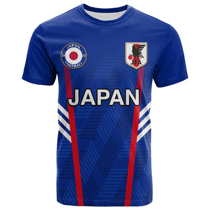 Japan Football T-Shirt Samurai Blue World Cup 2022 Graphic Tee