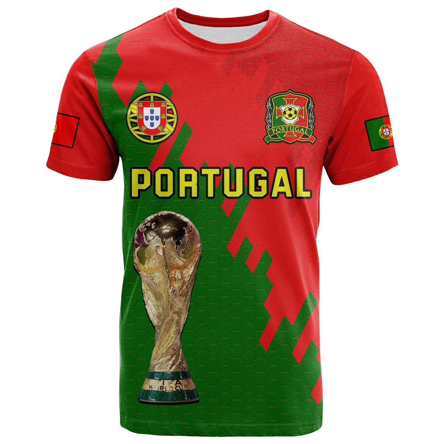 Portugal Football T-Shirt Champions WC 2022 Graphic Tee