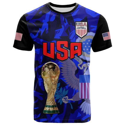 Custom USA Football T-Shirt The Yanks Champions WC 2022 Graphic Tee