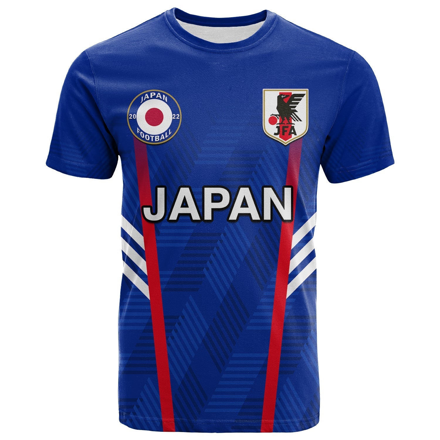 Custom Japan Football T-Shirt Samurai Blue World Cup 2022 Graphic Tee
