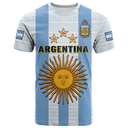 Argentina Football T-Shirt World Cup La Albiceleste 3rd Champions Proud Graphic Tee