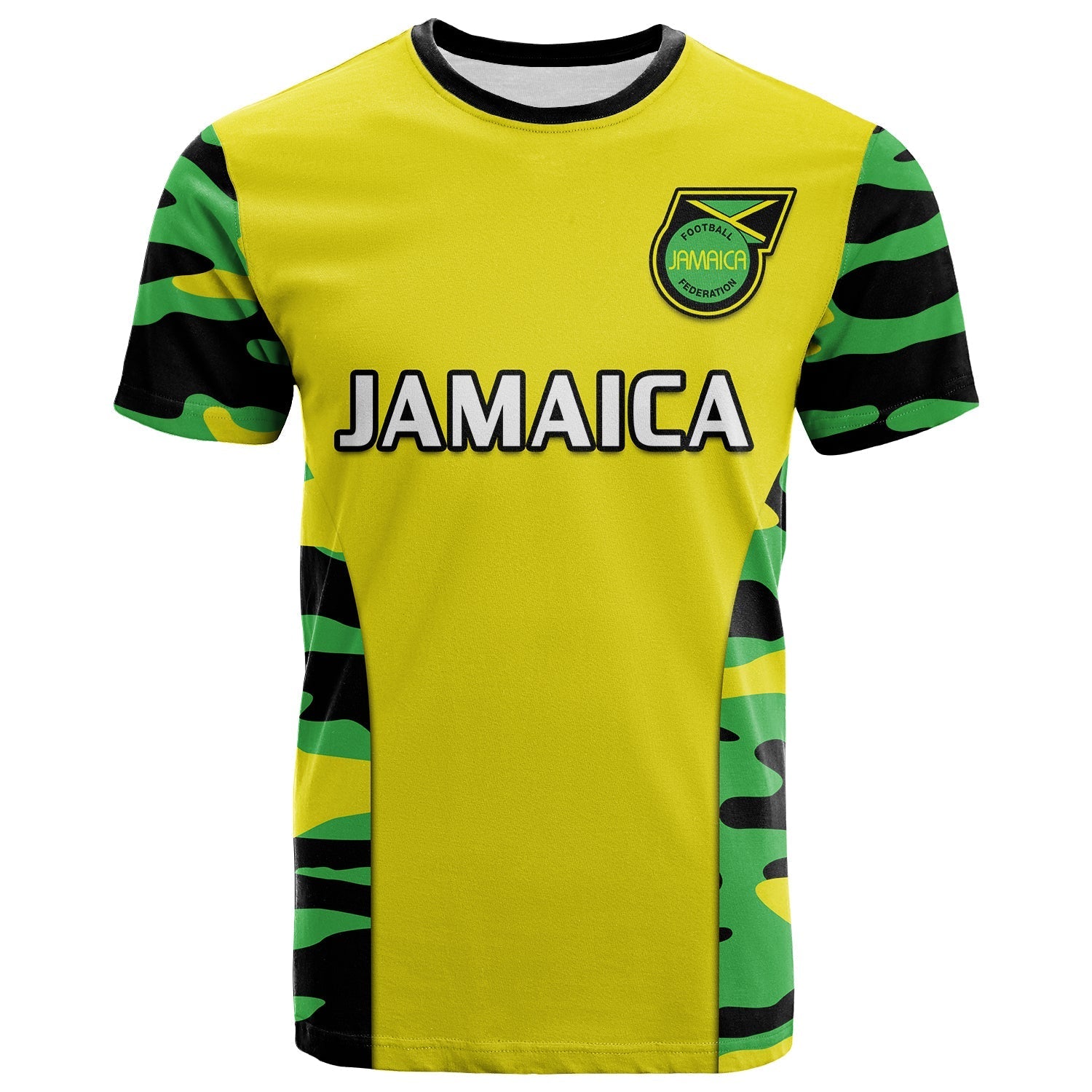 Custom Jamaica Football T-Shirt Reggae Girlz Cup Of Nations Ver.02 Graphic Tee
