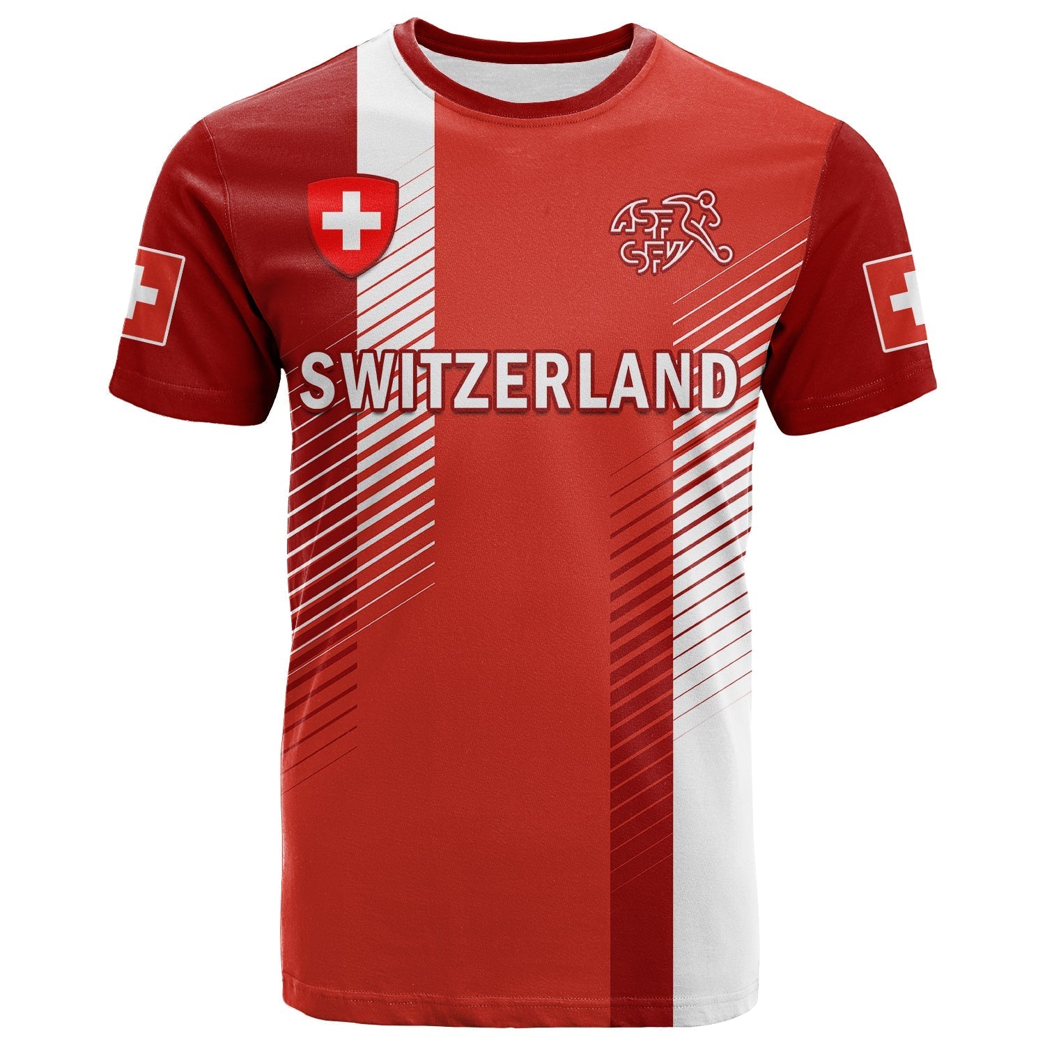 Custom Switzerland Football T-Shirt World Cup 2022 Graphic Tee