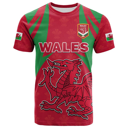 Custom Wales Rugby T-Shirt The Dragons National Team Come On Cymru Graphic Tee