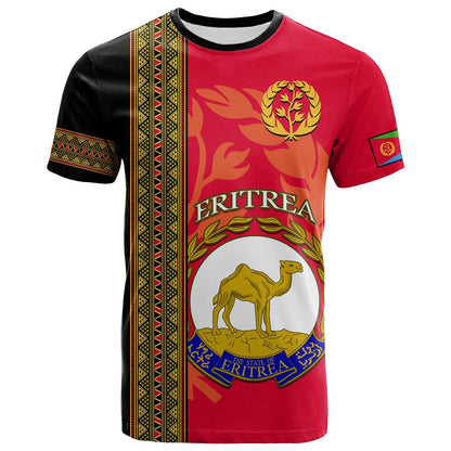 Eritrea T-Shirt African Pattern Happy Independence Day Version Black Graphic Tee