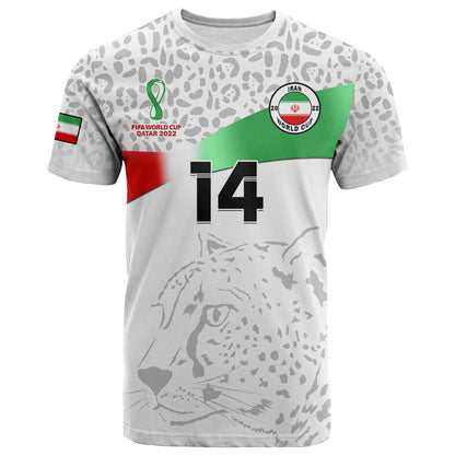 Custom Iran Football T-Shirt Team Melli World Cup 2022 Graphic Tee