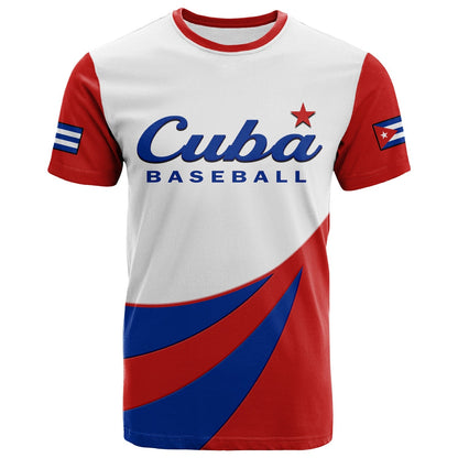 Custom Cuba T-Shirt Baseball Graphic Tee