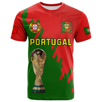 Custom Portugal Football T-Shirt Champions WC 2022 Graphic Tee