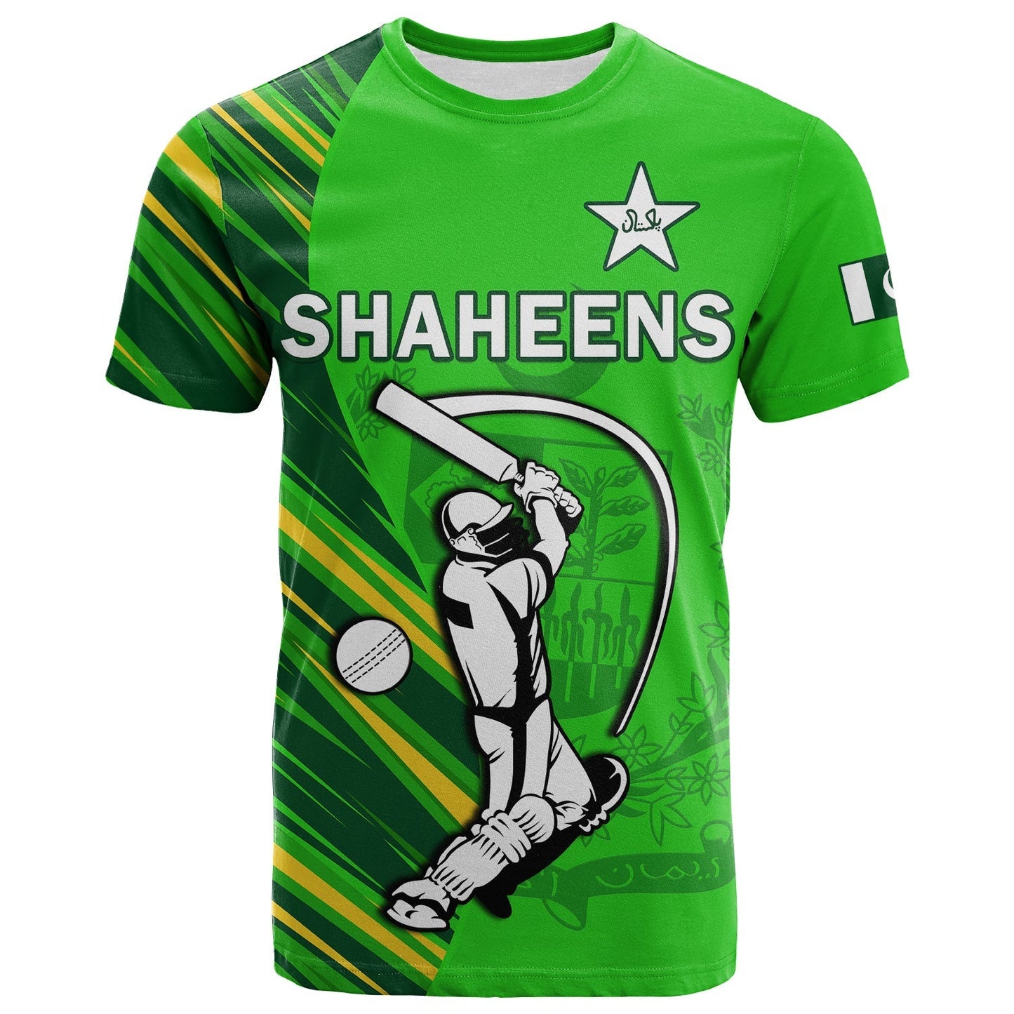 Pakistan Cricket T-Shirt Go Shaheens Simple Style Graphic Tee