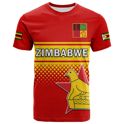 Zimbabwe Cricket T-Shirt The Chevrons ODI Style Graphic Tee