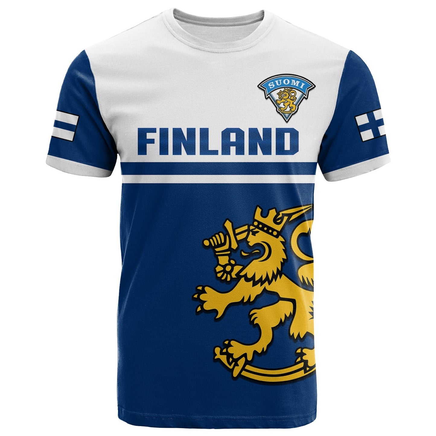 Finland Hockey T-Shirt Come On Suomi Graphic Tee