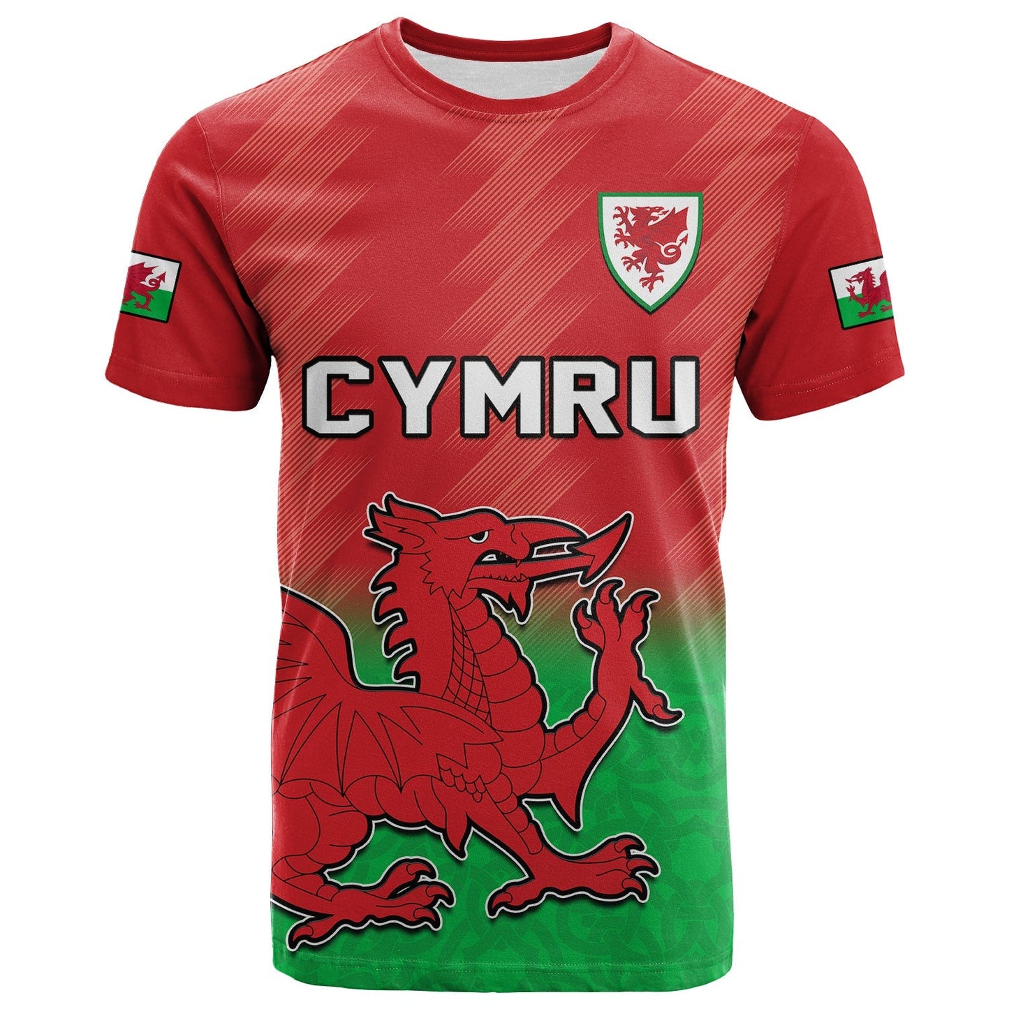 Wales Football T-Shirt World Cup 2022 Come On Cymru Yma O Hyd Graphic Tee