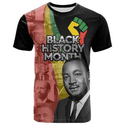 Custom Civil Rights Leaders T-Shirt African American Black History Month Graphic Tee