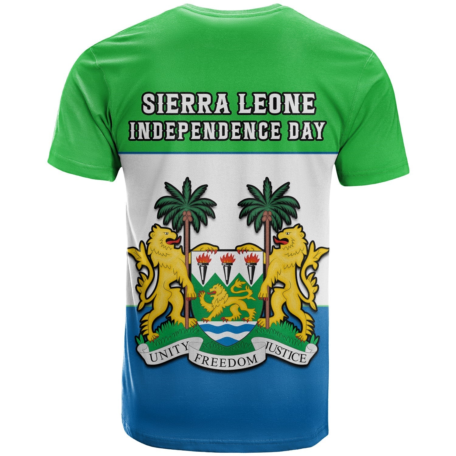 Sierra Leone T-Shirt Happy Independence Day Graphic Tee