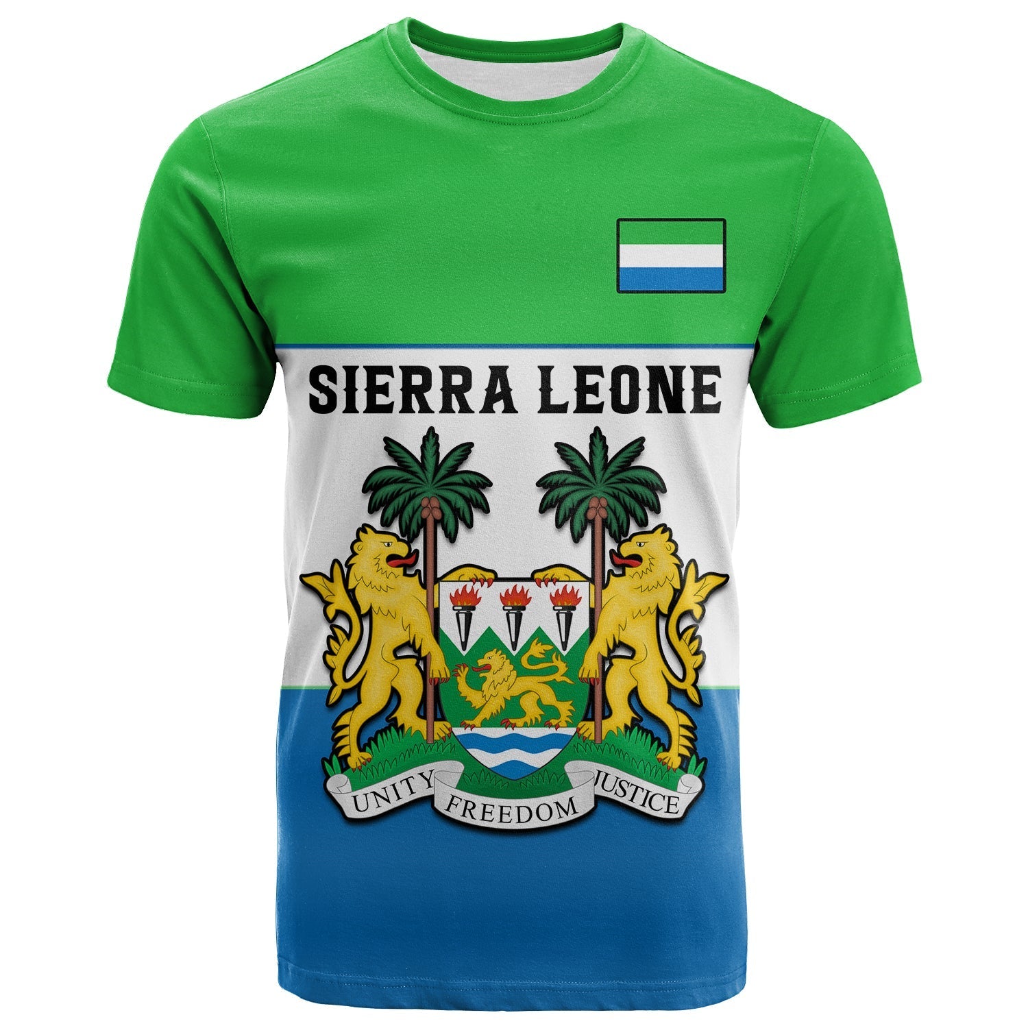 Sierra Leone T-Shirt Happy Independence Day Graphic Tee