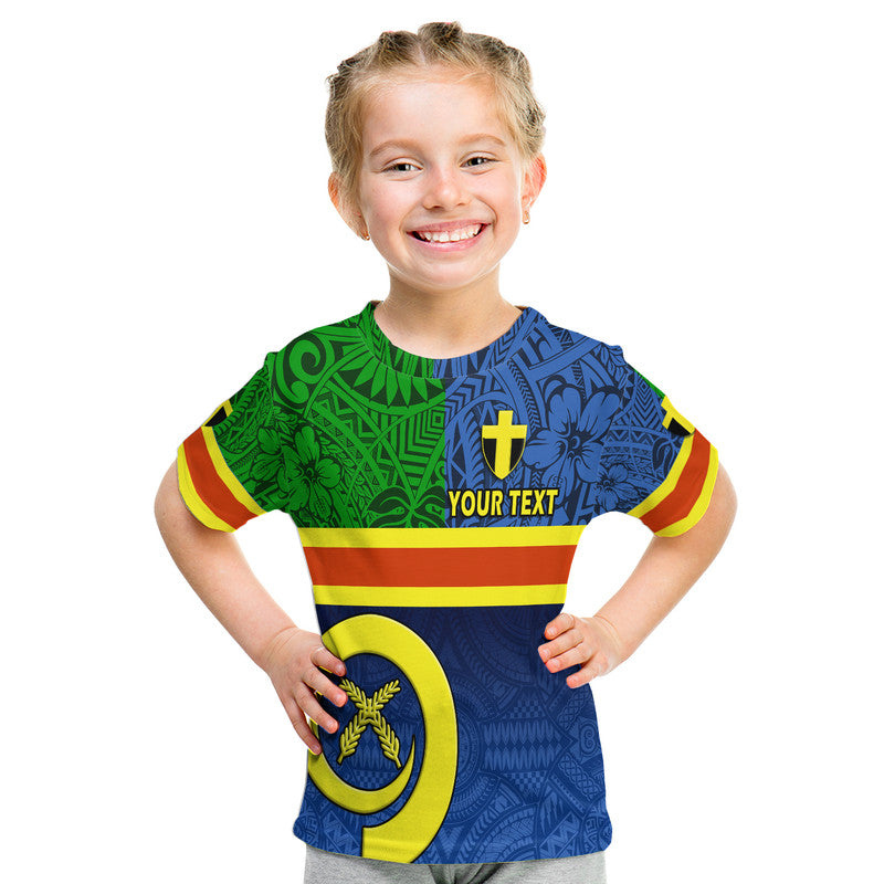 Custom Vanuatu Tafea Province Day T-Shirt Tafea Flag Color Style Graphic Tee