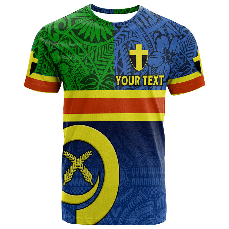 Custom Vanuatu Tafea Province Day T-Shirt Tafea Flag Color Style Graphic Tee