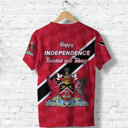 Happy Trinidad and Tobago T-Shirt independence Day Red Graphic Tee